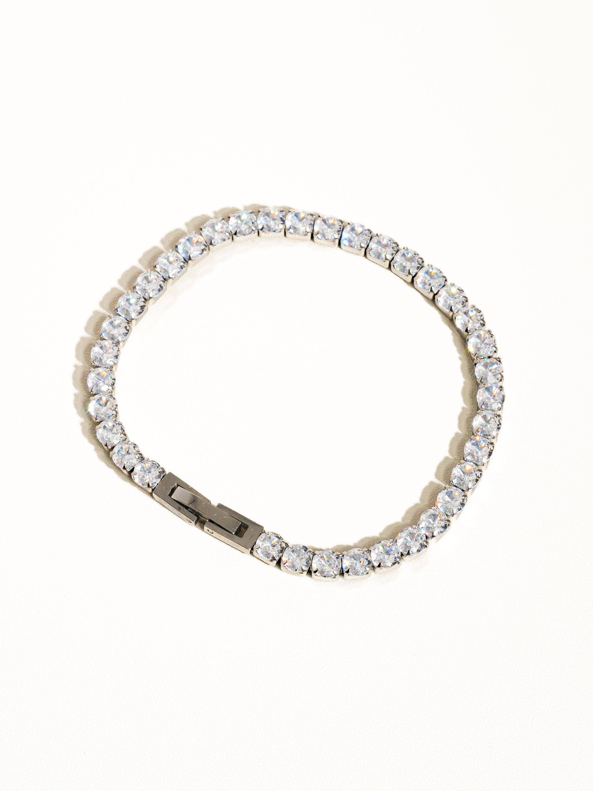 Flânerie by MAIQ - René Non-Tarnish Rhinestone Dressy Bracelet: Silver